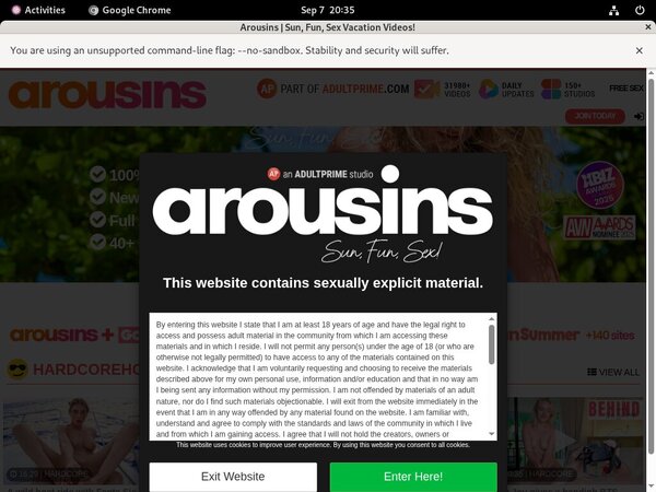 Arousins Trial For Free