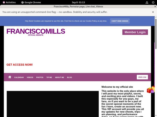 Franciscomills.modelcentro.com With Yen
