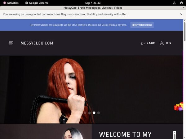 Free Messycleo.com Account