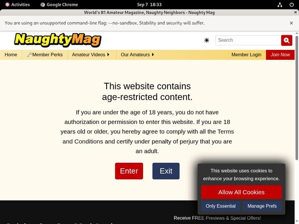 Free Naughty Mag Login Account