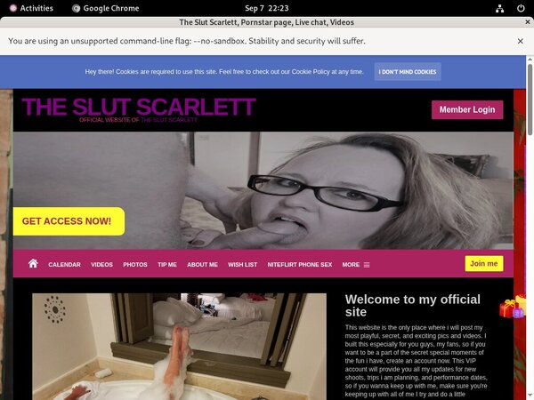 Free The Slut Scarlett Account