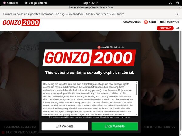 Gonzo2000.com Sign