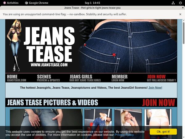 Jeans Tease Filme