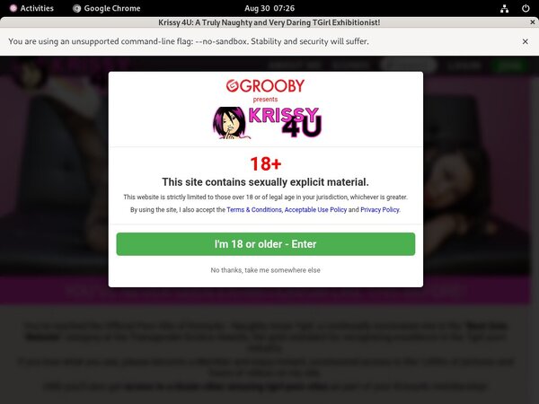 Krissy 4 U Website Password