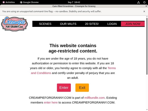 New Creampieforgranny.com Promo Code