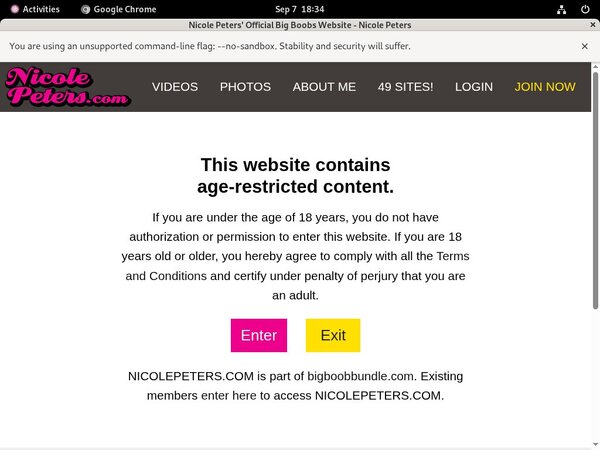 Nicolepeters.com Order Page