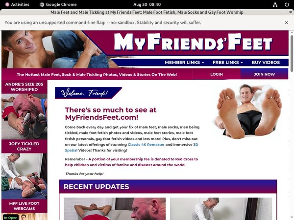 Valid Myfriendsfeet.com Passwords