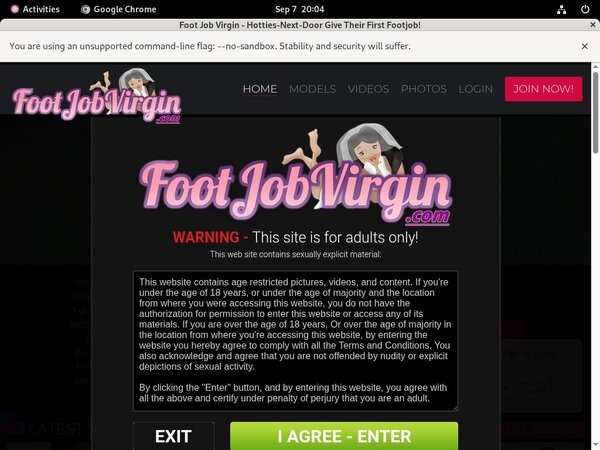 Foot Job Virgin Discount Registration Foot Job Virgin Discount Registration