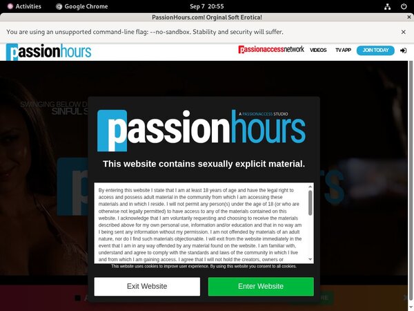 Passion Hours Discount Sign Up