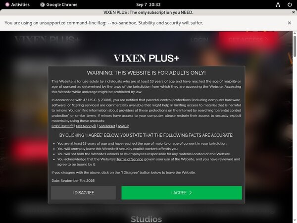 Vixen Plus Sign Up Again