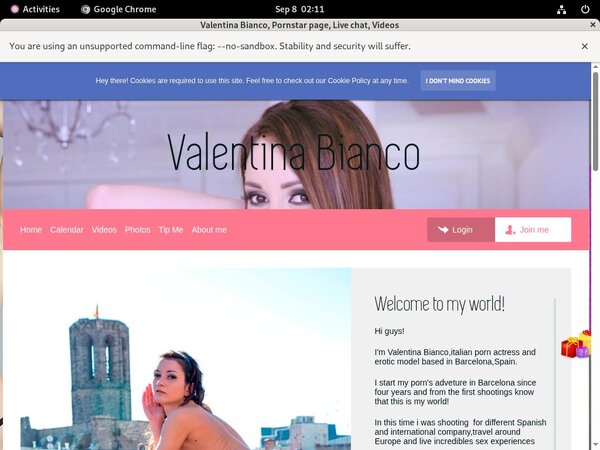 Valentinabiancox.com Cam